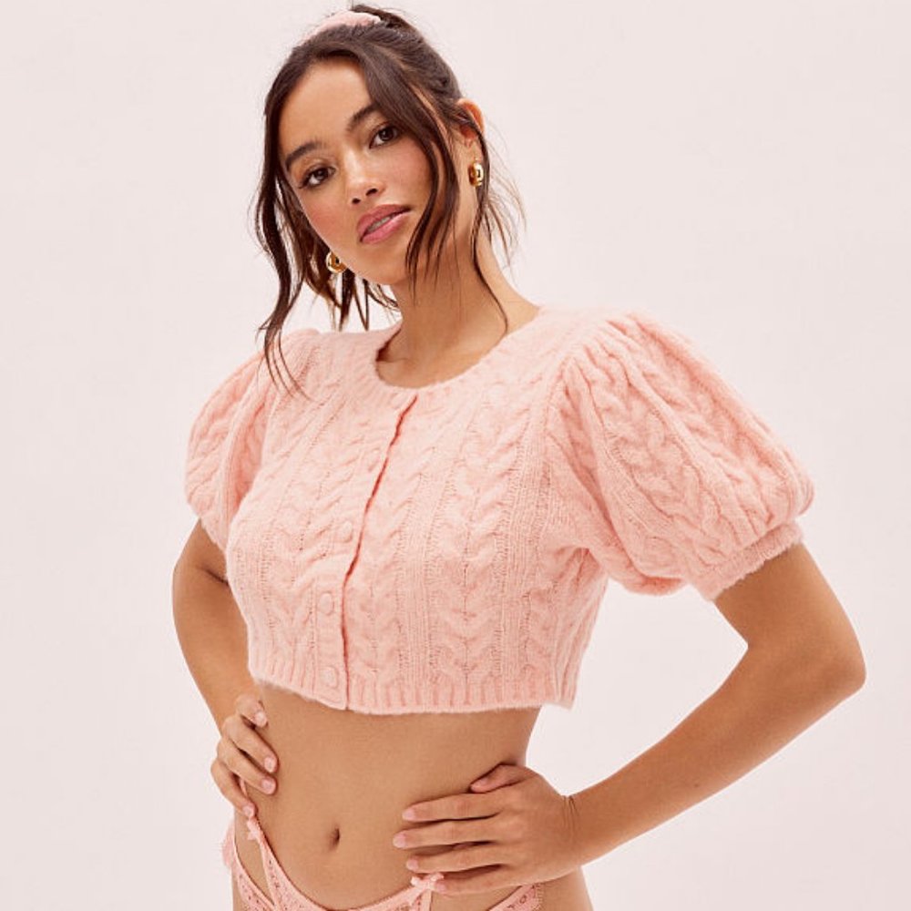 FORLOVE&LEMONS Billie Cropped Cardigan (S)